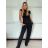 Souprava top bez rukávu a kalhoty dlouhé dámské (XS/S/M ONE SIZE) IMM25M39622/DUR tmavě béžová XS/S/M