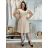 Šaty letné krátky rukáv dámske (S/M ONE SIZE) TALIANSKA MÓDA IMM23M5471/DU -   ružová staroružová -   S/M/L