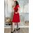 Šaty letné krátky rukáv dámske (S/M ONE SIZE) TALIANSKA MÓDA IMM23M5471/DU -   ružová staroružová -   S/M/L