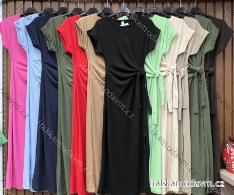 Šaty letné krátky rukáv dámske (XS/S/M ONE SIZE) TALIANSKA MÓDA IMWHD252374