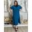 Šaty dlouhé letní krátký rukáv mušelín dámské GABI (S/M/L ONE SIZE) ITALSKÁ MÓDA IM425445/DUR S/M/L béžová