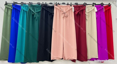 Nohavice dlhé letné dámske nadrozmer (42/44/46 ONE SIZE) TALIANSKA MÓDA IM425463