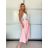 Sukňa maxi dlhá v páse na žabičkovanie dámska (S/M/L ONE SIZE) TALIANSKA MÓDA IMM22MAXIMA/DR kráľovská modrá