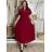 Šaty dlhé elegantný letný krátky rukáv dámske nadrozmer ASTRA (42/44/46 ONE SIZE) TALIANSKA MÓDA IM425422