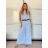 Overal dlhý elegantné skladaný bez rukávov dámske (S/M ONE SIZE) TALIANSKA MÓDA IMPGM2323232/DU -   béžová -   S/M/L
