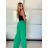 Kalhoty dlouhé letní dámské  (S/M/L ONE SIZE) ITALSKÁ MÓDA IMD23417
