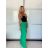 Kalhoty dlouhé letní dámské (S/M/L ONE SIZE) ITALSKÁ MÓDA IMD25446/DU -   zelená -   S/M/L