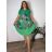 Šaty dlhé maxi letný krátky rukáv dámska nadrozmer (XL/2XLONE SIZE) TALIANSKA MÓDA IM422758/DUR lososová XL/2XL