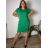 šaty klasik krátky rukáv dámske (2XL/3XL ONE SIZE) TALIANSKA MÓDA IMM23M9872/DUR 2XL/3XL zelená