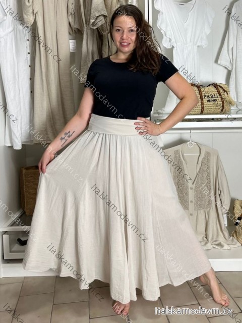 Sukňa dlhá dámska TINA (S/M/L ONE SIZE) TALIANSKA MóDA IMSM25TINA/DUR