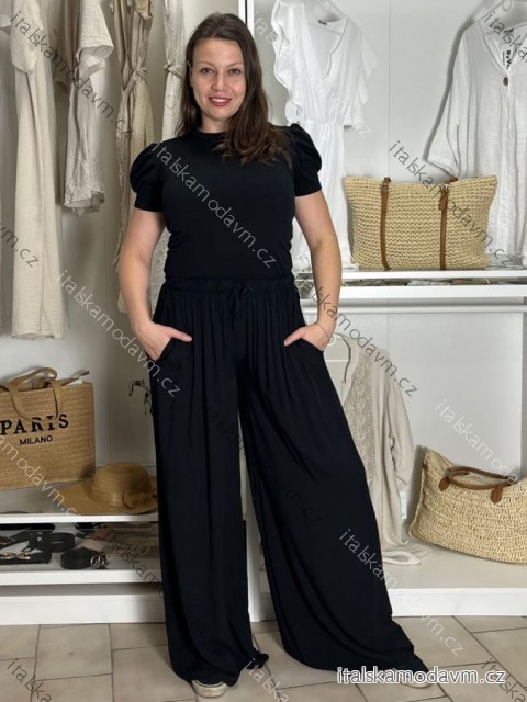 Nohavice dlhé oversize dámske SINDEY  (S/M/L ONE SIZE) TALIANSKA MÓDA IMWHP25326/DUR