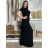 Kalhoty dlouhé oversize dámské SINDEY (S/M/L ONE SIZE) ITALSKÁ MÓDA IMWHP25326/DUR S/M/L Černá