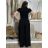 Kalhoty dlouhé oversize dámské SINDEY (S/M/L ONE SIZE) ITALSKÁ MÓDA IMWHP25326/DUR S/M/L Černá