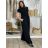 Kalhoty dlouhé oversize dámské SINDEY (S/M/L ONE SIZE) ITALSKÁ MÓDA IMWHP25326/DUR S/M/L Černá