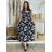 Šaty dlhé letné krátky rukáv dámske (VESNA S/M/L ONE SIZE) TALIANSKA MóDA IM3251111-2/DUR S/M/L čierna