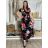 Šaty dlhé letné krátky rukáv dámske (VESNA S/M/L ONE SIZE) TALIANSKA MóDA IM3251111-3/DUR S/M/L čierna