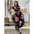 Šaty dlhé letné krátky rukáv dámske (VESNA S/M/L ONE SIZE) TALIANSKA MóDA IM3251111-3/DUR S/M/L čierna