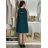 Šaty krátke letné icecool bez rukávov dámske (S/M ONE SIZE) TALIANSKA MÓDA IMM2384269/DU S/M zelená