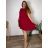Šaty letné skladané plisované krátky rukáv dámske nadrozmer EMILY (48/50/5 ONE SIZE) TALIANSKA MÓDA IM425410
