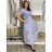 Šaty letní krátký rukáv dámské FIORE (S/M/L ONE SIZE) ITALSKÁ MÓDA IMSM25019/DU -   svetlo modrá -   S/M/L