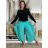 Kalhoty dlouhé aladinky letní dámské (S/M/L ONE SIZE) ITALSKÁ MÓDA IMD24029