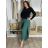 Nohavice dlhé aladinky letné dámske (S/M/L ONE SIZE) TALIANSKA MÓDA IMD24029/DUR zelená  S/M/L