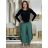 Nohavice dlhé aladinky letné dámske (S/M/L ONE SIZE) TALIANSKA MÓDA IMD24029/DUR zelená  S/M/L
