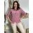 Košile oversize dlouhý rukáv mušelín dámská VANESA (S/M/L ONE SIZE) ITALSKÁ MÓDA IMWMY25411/DU S/M/L bílá
