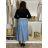 Sukně dlouhá s páskem dámská NINA (S/M/L ONE SIZE) ITALSKÁ MÓDA IM42511112/DU S/M/L tmavě modrá