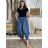 Kalhoty oversize dlouhé dámské INGE (M/L/XL ONE SIZE) ITALSKá MóDA IMSM25INGE/DU M/L/XL tmavě modrá