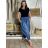 Kalhoty oversize dlouhé dámské INGE (M/L/XL ONE SIZE) ITALSKá MóDA IMSM25INGE/DU M/L/XL tmavě modrá