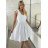 Šaty letný mušelín na ramienka dámske ELIANA (S/M/L ONE SIZE) TALIANSKA MÓDA IMWGS251169/DUR S/M/L biela