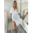 Šaty elegantní dlouhé letní mušelínové krátký rukáv dámské DAINA (S/M/L ONE SIZE) ITALSKÁ MÓDA IMWGS251707/DUR S/M/L světle modrá