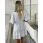 Šaty letný mušelín krátký dlhý rukáv dámske BELLA (S/M/L ONE SIZE) TALIANSKA MÓDA IMWGS251112/DU hnědá S/M/L