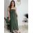Šaty dlouhé letní carmen přes prsa dámské ORISEA (S/M/L ONE SIZE) ITALSKÁ MÓDA IM425405