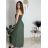 Šaty dlhé letný carmen cez prsia dámske ORISEA (S/M/L ONE SIZE) TALIANSKA MÓDA IM425405/DUR S/M/L béžová