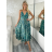 Šaty dlhé letné na ramienka dámske RAMONA (S/M/L ONE SIZE) INDICKÁ MÓDA IMWKA251062-3/DU S/M/L modrá