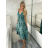 Šaty dlhé letné na ramienka dámske RAMONA (S/M/L ONE SIZE) INDICKÁ MÓDA IMWKA251062-3/DU S/M/L modrá
