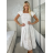 Šaty letné krajkové carmen krátky rukáv dámske (S/M/L ONE SIZE) TALIANSKA MÓDA IMWMY251115/DUR S/M/L biela
