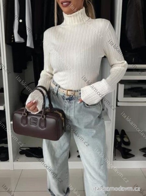 Svetr rolák dlouhý rukáv dámský (XS/S/M ONE SIZE) ITALSKá MóDA EXTRA ME IMM22Fd5809