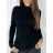 Svetr úpletový dlouhý rukáv dámský (S/M/L ONE SIZE) ITALSKÁ MÓDA EXTRA ME IMM22FD5806