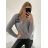 Svetr úpletový na knoflíčky dlouhý rukáv dámský nadrozměr (L/XL/2XL ONE SIZE) ITALSKá MóDA IMM226715L