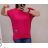 Tričko predĺžené oversize krátky rukáv dámska nadrozmer (2XL/3XL/4XL ONE SIZE) TALIANSKA MÓDA IMC22PIERA/DUR fialová 2XL/3XL