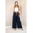 Kalhoty dlouhé letní s páskem dámské (S/M/L ONE SIZE) ITALSKÁ MÓDA IMD25151