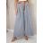 Kalhoty dlouhé letní s páskem dámské (S/M/L ONE SIZE) ITALSKÁ MÓDA IMD25151