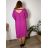 Šaty voľnočasové letné krátky rukáv dámske nadrozmer SIMONA (54/56/58 ONE SIZE) TALIANSKA MÓDA IM425497