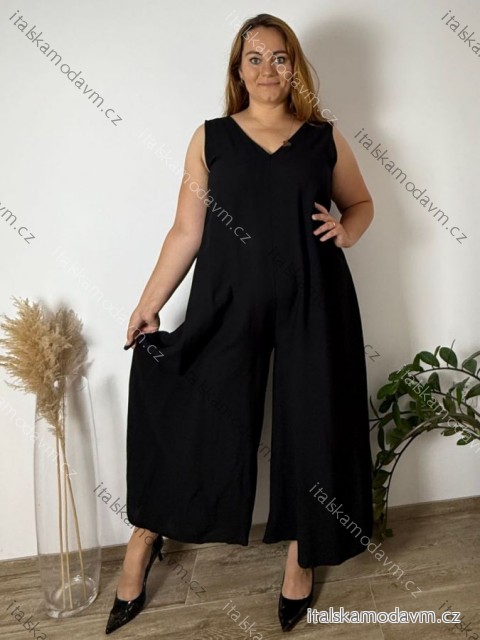 Dlouhý overal na ramínka dámské nadrozměr JITA (46/48/50 ONE SIZE) ITALSKÁ MÓDA IMPVN251111/DUR