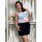 Tielko letné kvetované, bodka a citrónky lemon dámske nadrozmer SUMMER  (M/L/XL ONE SIZE) TALIANSKA MÓDA IMM25M0711XL/DUR M/L/XL biela