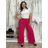 Kalhoty dlouhé letní dámské BETA (S/M/L ONE SIZE) ITALSKÁ MÓDA IM425463