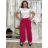 Nohavice dlhé letné dámske BETA (S/M/L ONE SIZE) TALIANSKA MÓDA IM425463/DU S/M/L čierna